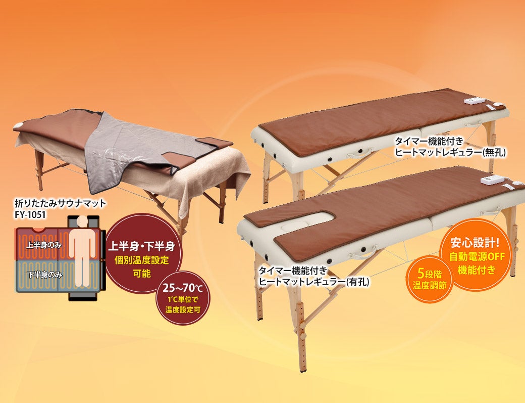 タイマー機能付き　ヒートマット