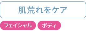 肌荒れをケア：フェイシャル・ボディ