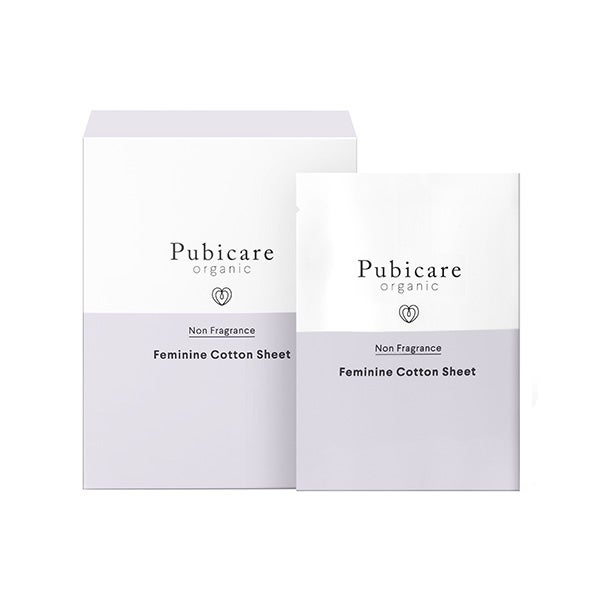 [Pubicare organic] フェミニン コットン シート 無香料 20枚入り