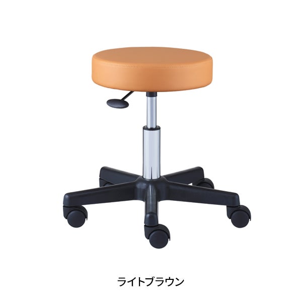 スツール OR (ビニールレザー) ライトブラウン