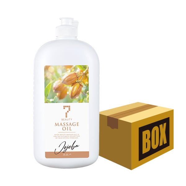 [SEVEN BEAUTY] マッサージオイル ホホバ 1L (12本入り)
