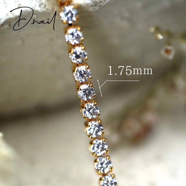 [D.nail] デコレーションチェーン ゴールド 1.75mm